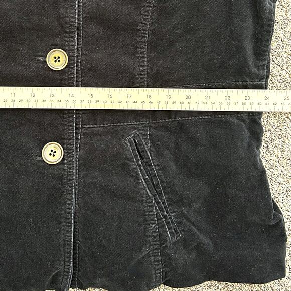 Mossimo Black Corduroy Preppy Pea Coat Women XXL Classic Double-Breasted - Picture 5 of 8